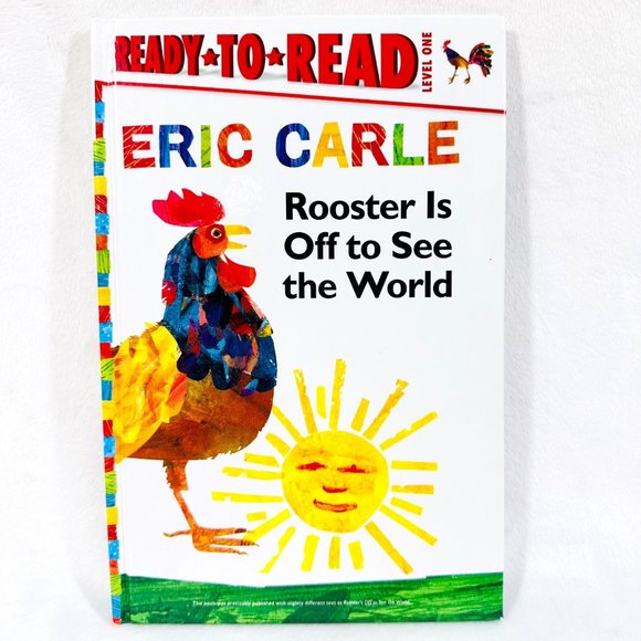 1st Edition Eric Carle Rooster is Off to See the World Paired with a Ty Rooster - Picture 2 of 15